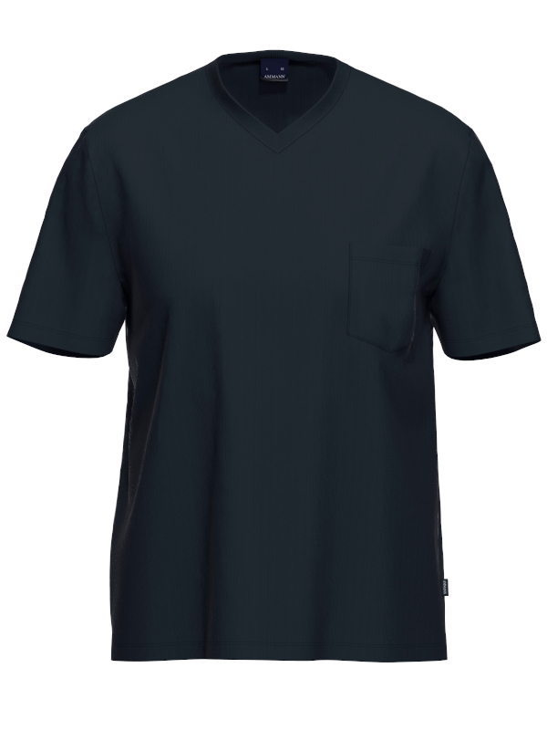 Herren T-Shirt 1/2 Arm Bio Baumwolle Mix & Match marine AMMANN