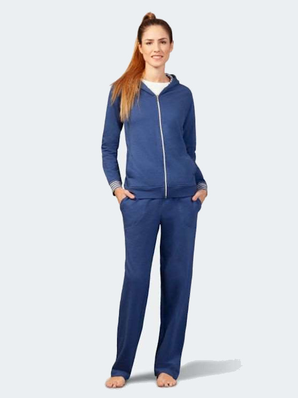 Damen Sweat Freizeitanzug indigoblau hajo