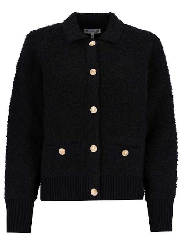 Damen Strickblazer schwarz hajo