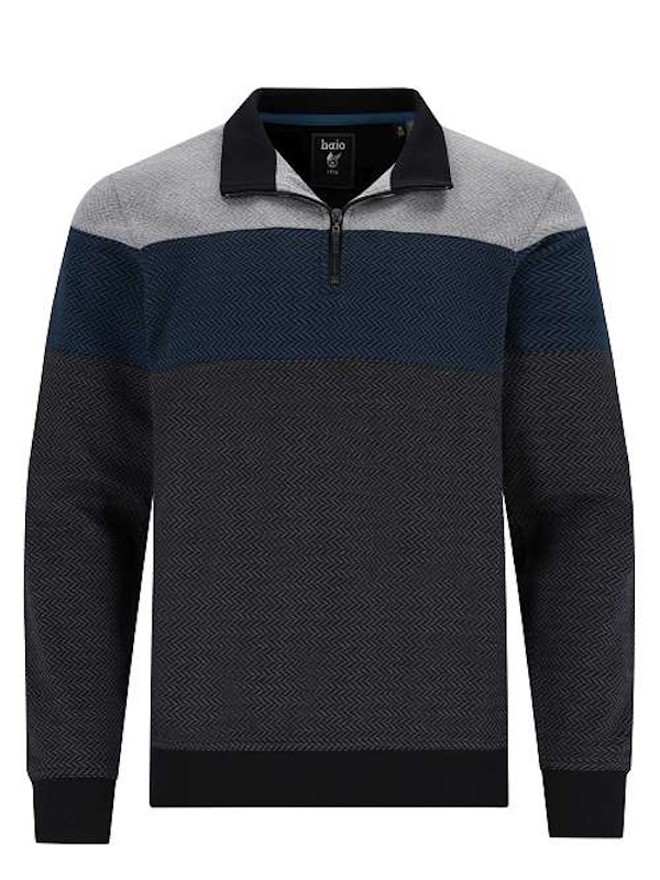 Troyer Pulli für Herren blau grau schwarz hajo 27657-100