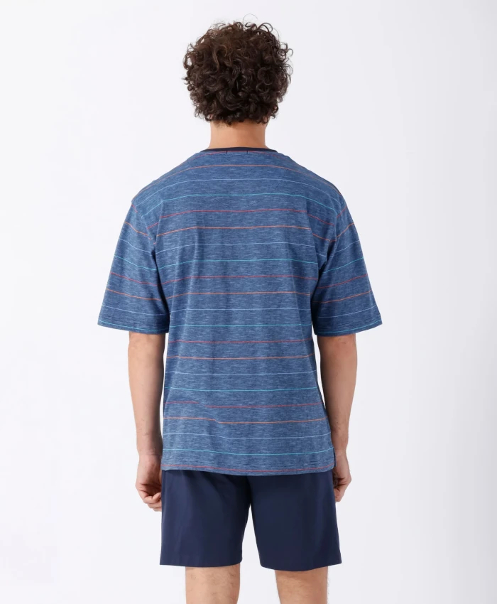 Herren 1/2Arm Schlafanzug mit Short 53945