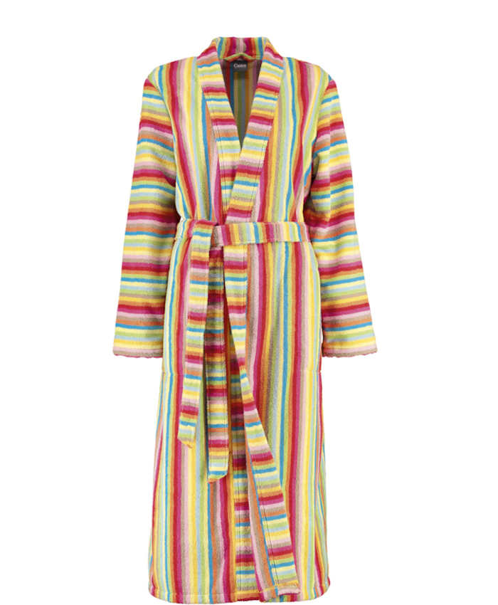 langer Damen Frottee Bademantel 7080 multicolor CAWÖ