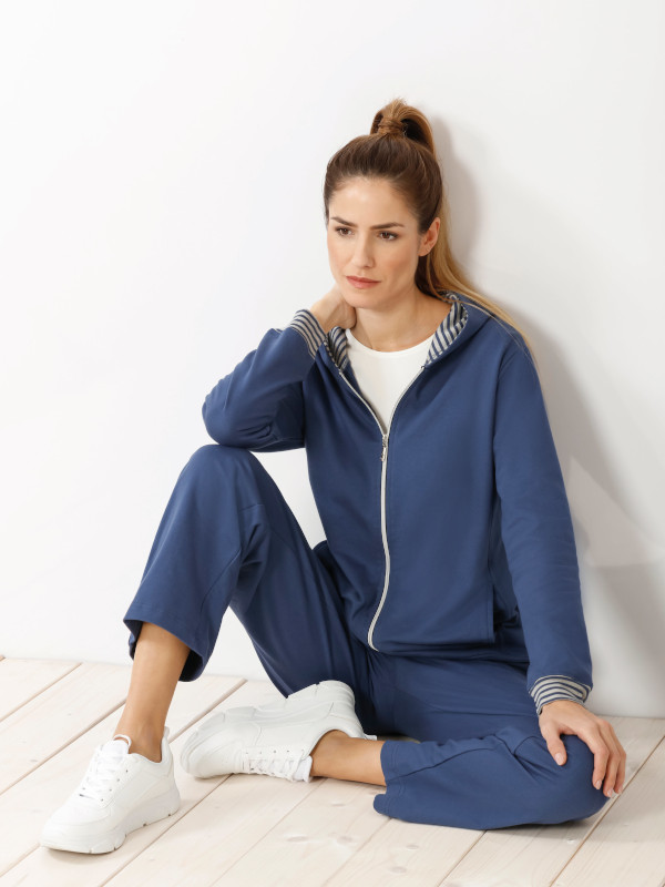 Damen Sweat Freizeitanzug indigoblau hajo