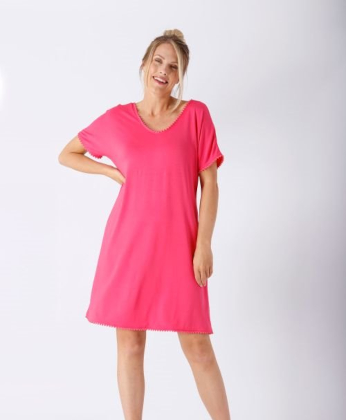 Tunika / Strandkleid 60268 pink hajo