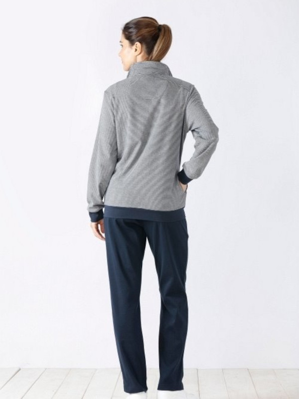 sportlich schicker Anzug 81306 marine Ringel hajo Klima-Komfort