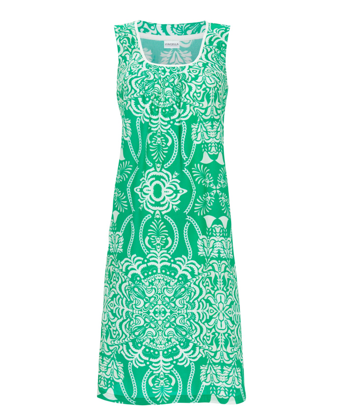Urlaubskleid green Ornament Baumwolle Modal 6221014