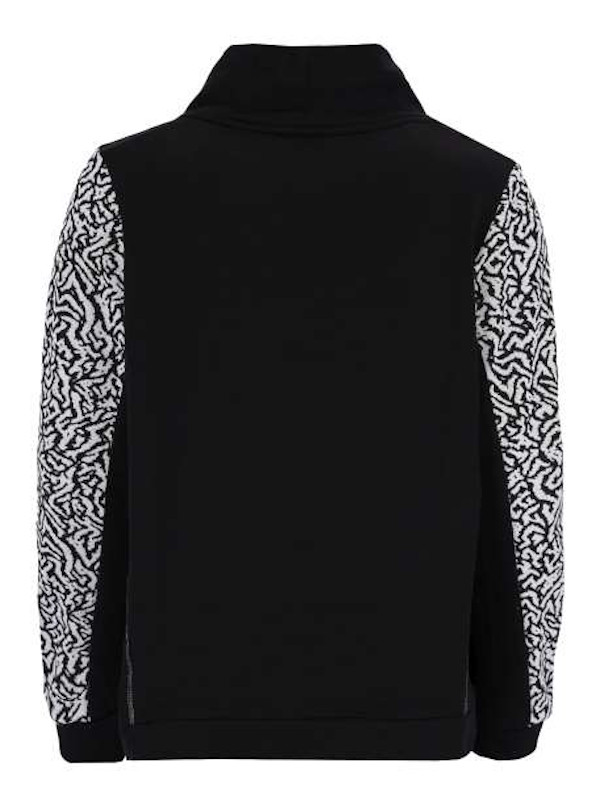 Damen Jacquard Sweatpulli schwarz natur hajo